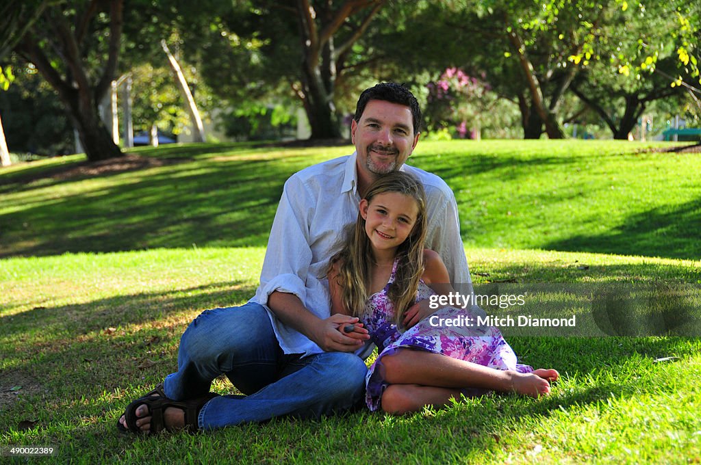 Father and daughter together