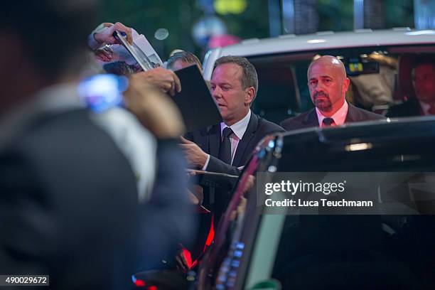 Kiefer Sutherland attends 'Forsaken' Premiere during the Zurich Film Festival on September 25, 2015 in Zurich, Switzerland. The 11th Zurich Film...