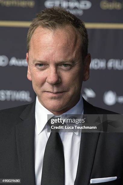 Kiefer Sutherland attends 'Forsaken' Premiere during the Zurich Film Festival on September 25, 2015 in Zurich, Switzerland. The 11th Zurich Film...