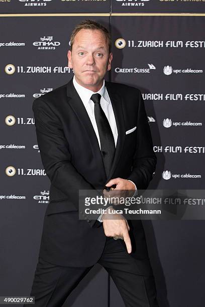 Kiefer Sutherland attends 'Forsaken' Premiere during the Zurich Film Festival on September 25, 2015 in Zurich, Switzerland. The 11th Zurich Film...