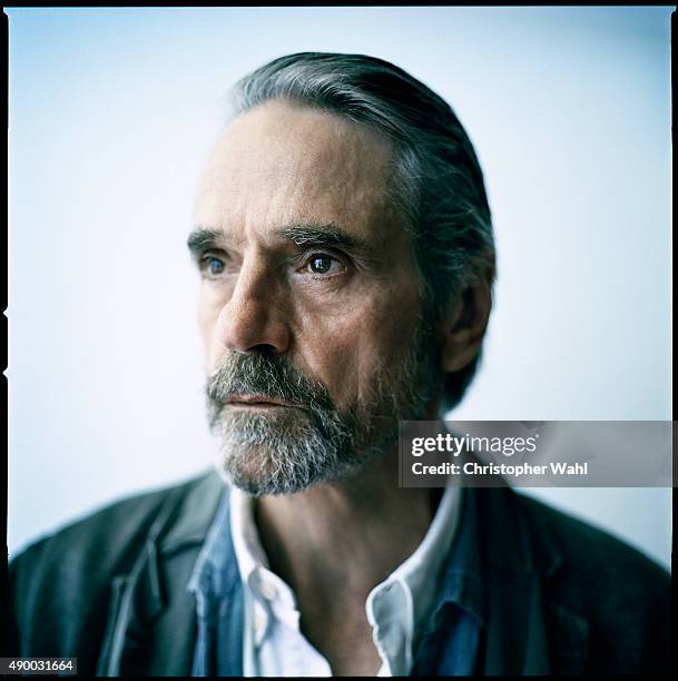 Actor Jeremy Irons is photographed for The Globe and Mail on September 15, 2015 in Toronto, Ontario.