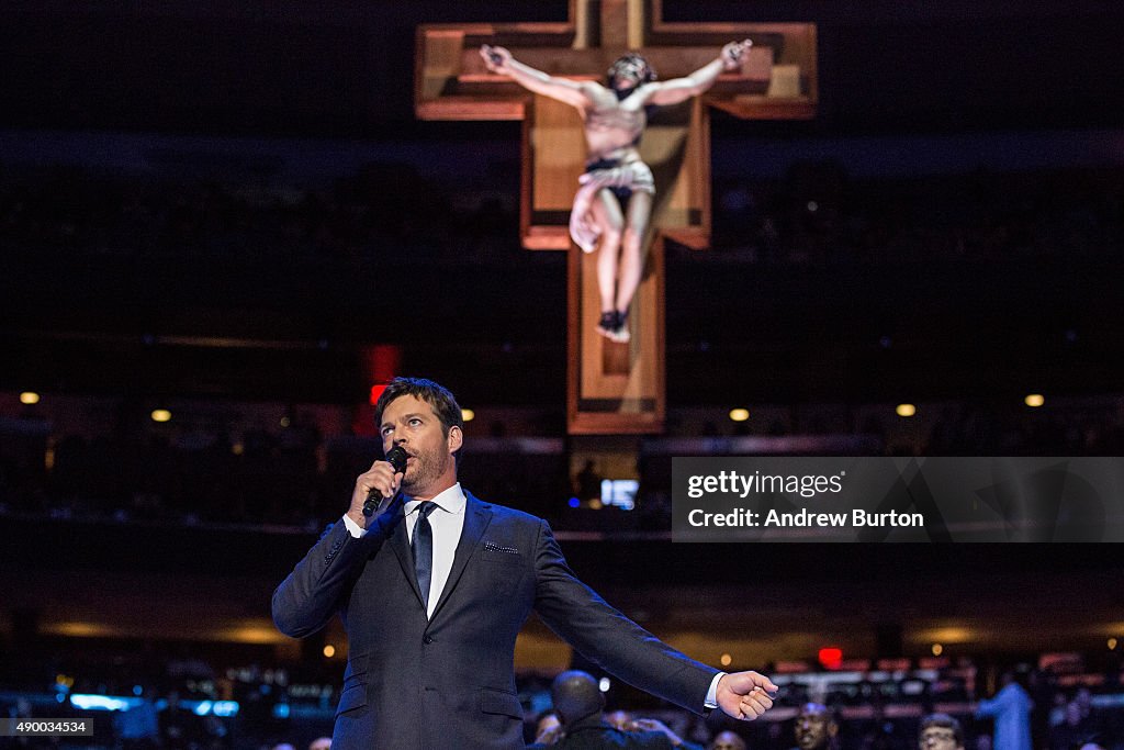 Pope Francis Celebrates Mass At Madison Square Garden In New York