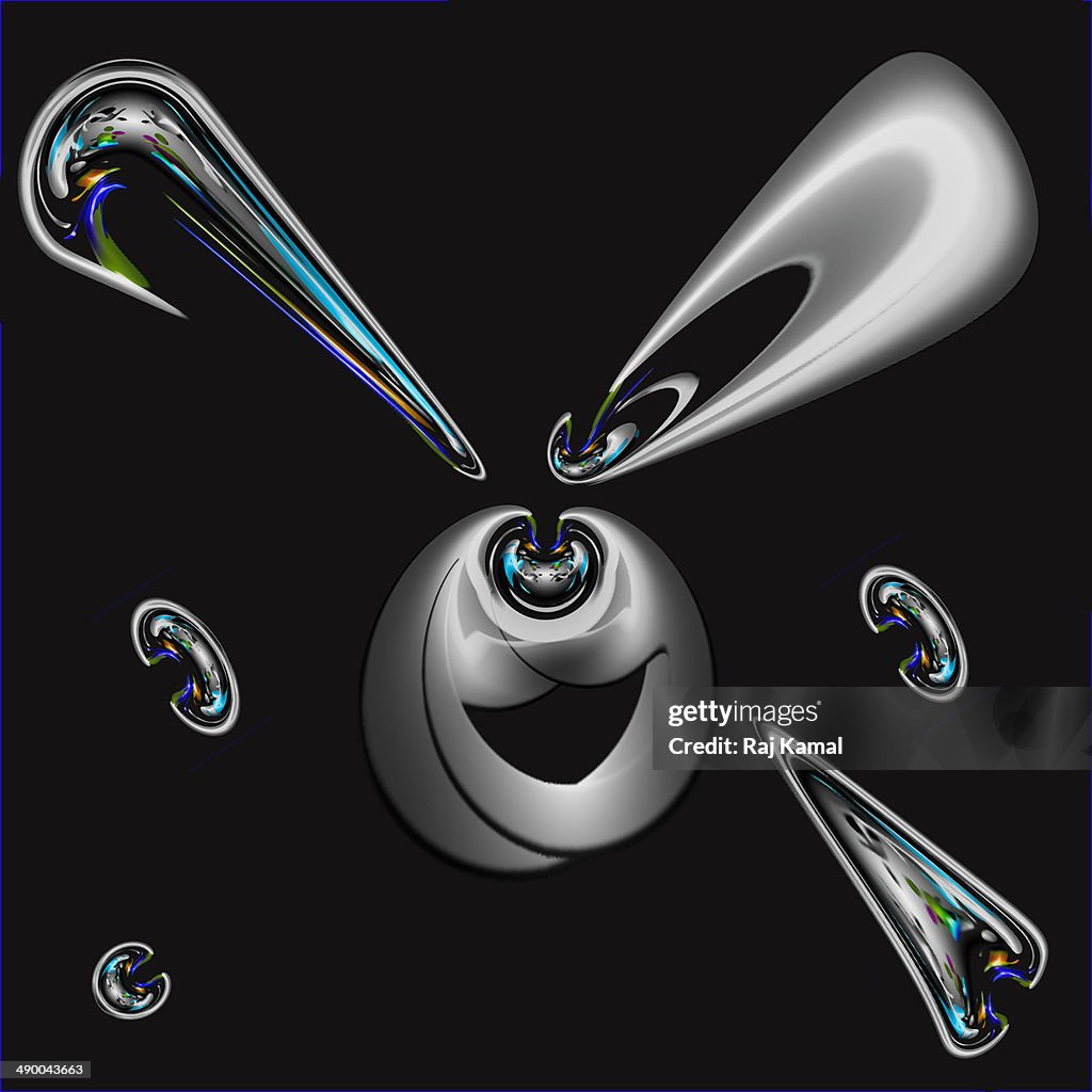 Floating Objects Creative Abstract Design High-Res Vector Graphic ...