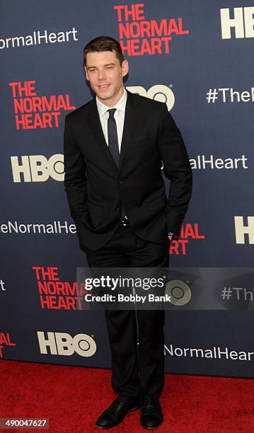 Actor Brian J. Smith attends "The Normal Heart" New York Screening at Ziegfeld Theater on May 12, 2014 in New York City.