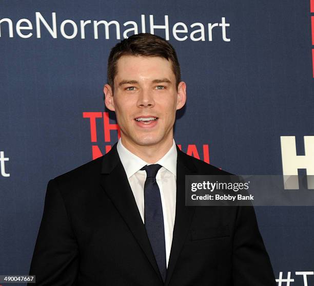 Actor Brian J. Smith attends "The Normal Heart" New York Screening at Ziegfeld Theater on May 12, 2014 in New York City.