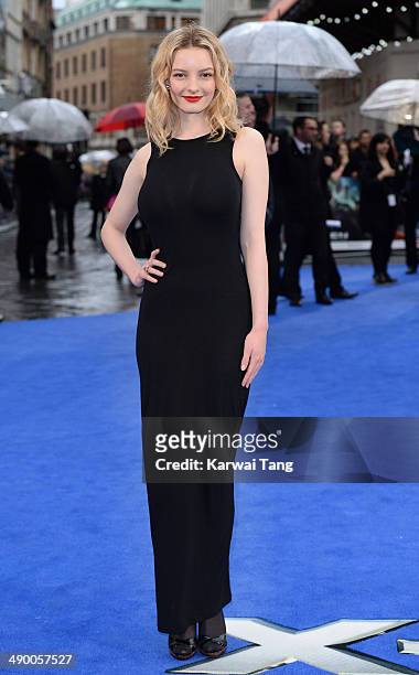 Dakota Blue Richards attends the UK Premiere of "X-Men: Days of Future Past" held at the Odeon Leicester Square on May 12, 2014 in London, England.