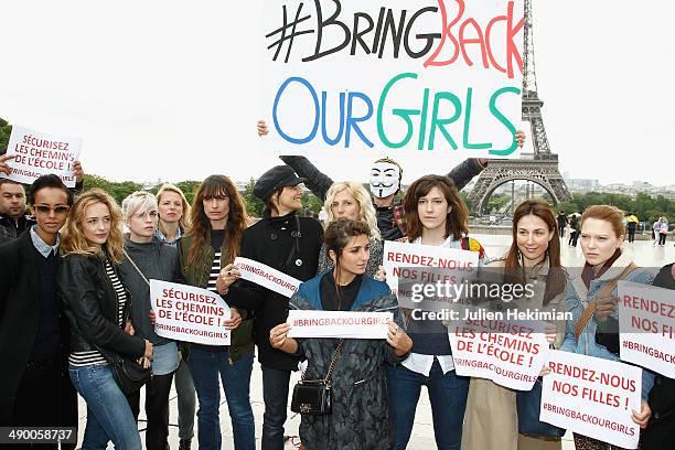 Sonia Rolland, Helene de Fougerolles, guest, Caroline de Maigret, Ines de la Fressange, Sandrine Kiberlain, Geraldine Nakache, guest, Elsa...