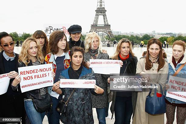 Sonia Rolland, Helene de Fougerolles, Caroline de Maigret, guest, Ines de la Fressange, Geraldine Nakache, Sandrine Kiberlain, Lisa Azuelos, Elsa...