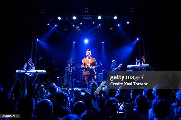 Rick Astley performs in concert at Sala Apolo on September 25, 2015 in Barcelona, Spain.