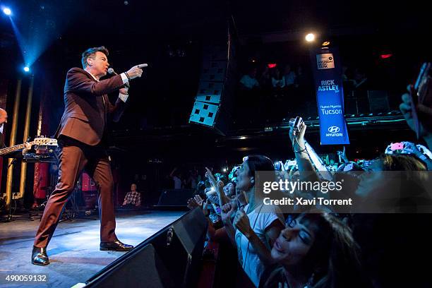 Rick Astley performs in concert at Sala Apolo on September 25, 2015 in Barcelona, Spain.