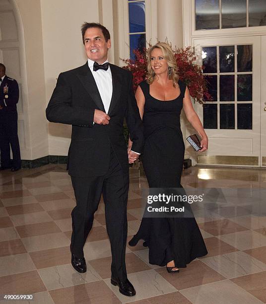 Mark and Tiffany Cuban arrive for a state dinner in honor of Chinese President President Xi Jinping and his wife Peng Liyuan at the White House...