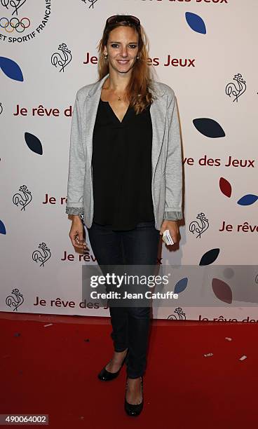 Virginie Dedieu attends the launch party for 'Je Reve Des Jeux', 'I dream about the Games', a campaign to promote Paris' bid for the Olympic Games in...