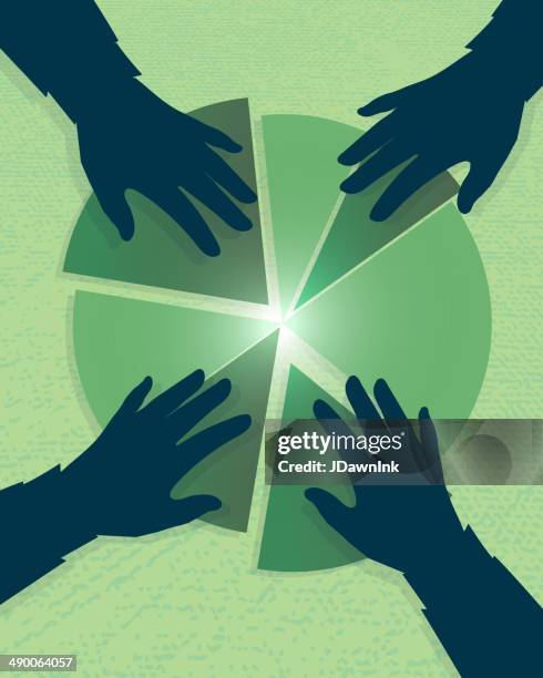 ilustrações, clipart, desenhos animados e ícones de investimento crescimento de receita de lucros silhueta de mãos de negócios con - ação da bolsa de valores