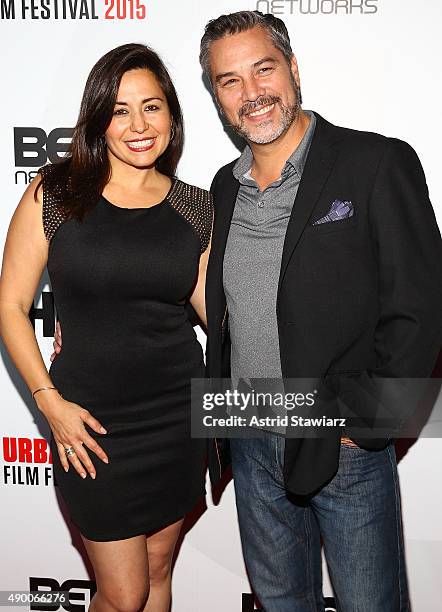 Yeniffer Behrens and Mauricio Mendoza attend the 2015 Urbanworld Film Festival at AMC Empire 25 theater on September 25, 2015 in New York City.