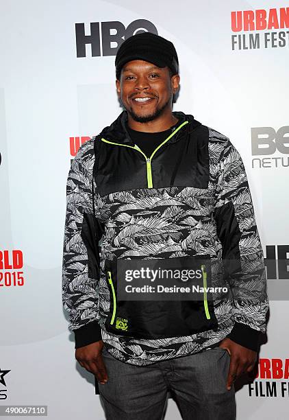 Rapper Sway Calloway attends 2015 Urbanworld Film Festival at AMC Empire 25 theater on September 25, 2015 in New York City.