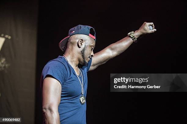 Mystikal performs at The Shrine Auditorium on September 25, 2015 in Los Angeles, California.