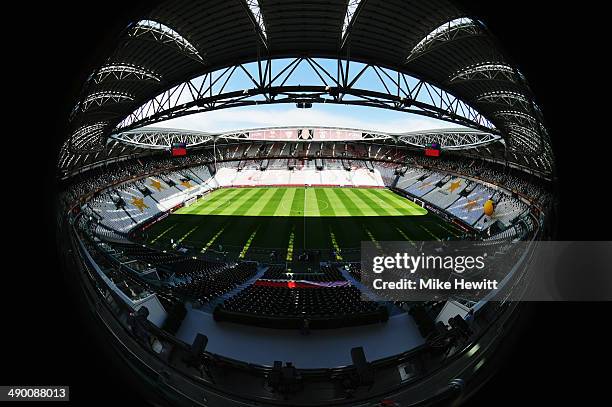 General view of the stadium ahead of the UEFA Europa League Final between Sevilla FC and SL Benfica at Juventus Arena on May 13, 2014 in Turin, Italy.