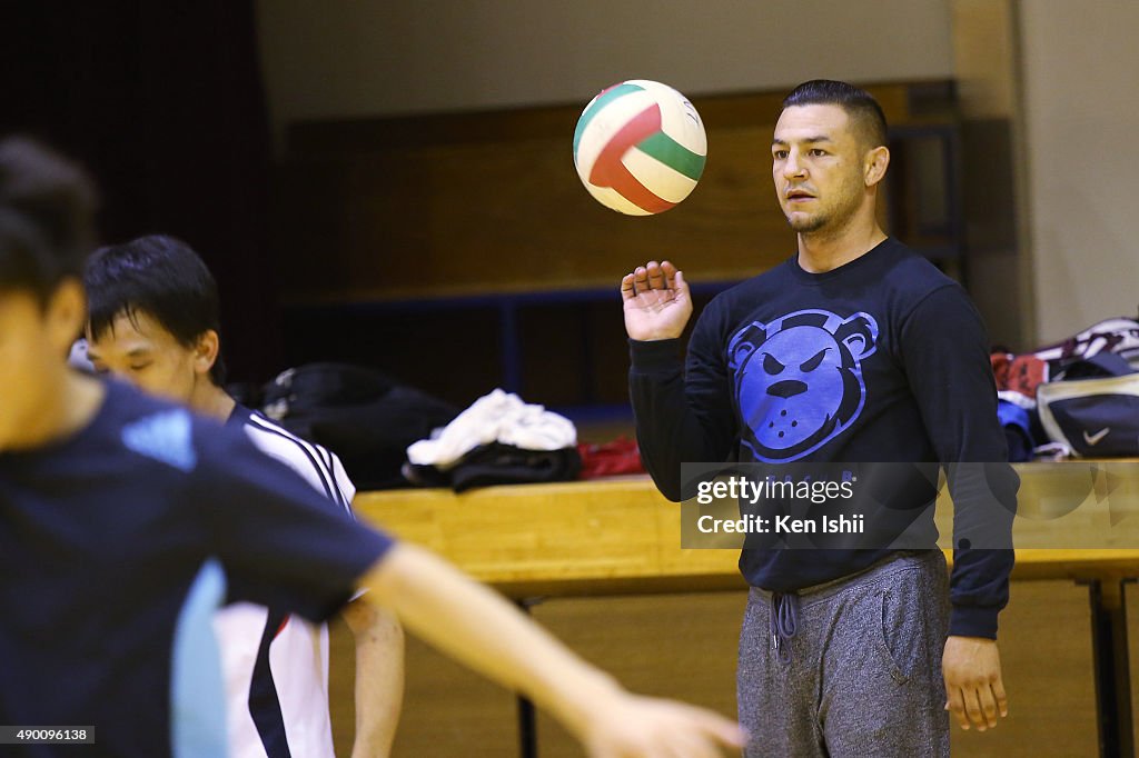 Special Olympics Volleyball Visit With UFC's Cub Swanson