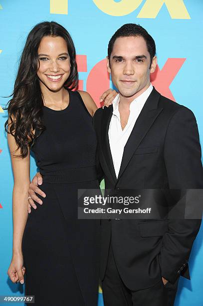 Caroline Ford and Reece Ritchie attend the FOX 2014 Programming Presentation at the FOX Fanfront on May 12, 2014 in New York City.