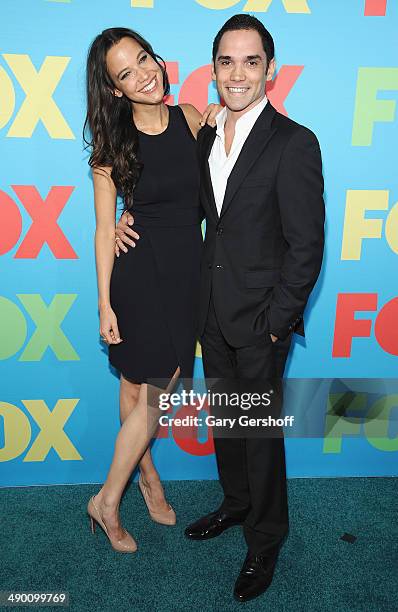 Caroline Ford and Reece Ritchie attend the FOX 2014 Programming Presentation at the FOX Fanfront on May 12, 2014 in New York City.