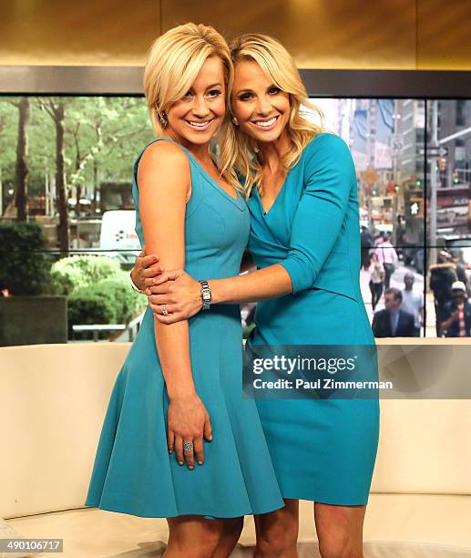 Kellie Pickler and Elisabeth Hasselbeck visit "FOX & Friends" at FOX Studios on May 13, 2014 in New York City.