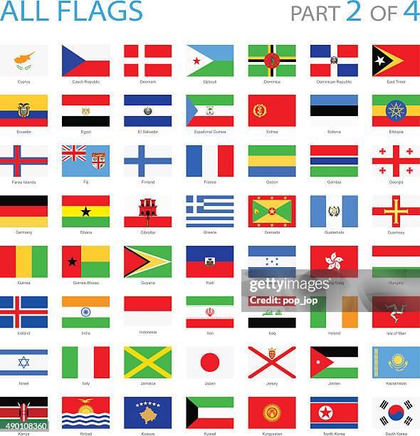 all world flags - illustration - gibraltar stock illustrations