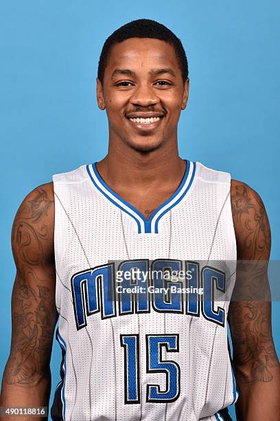 Keith Appling of the Orlando Magic poses for a headshot during NBA Media Day on September 25, 2015 at Amway Center in Orlando, Florida. NOTE TO USER:...