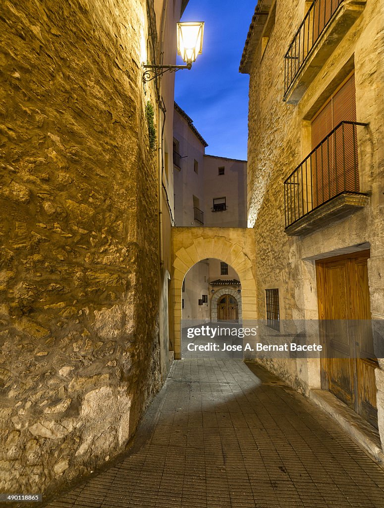 Alley at sunrise