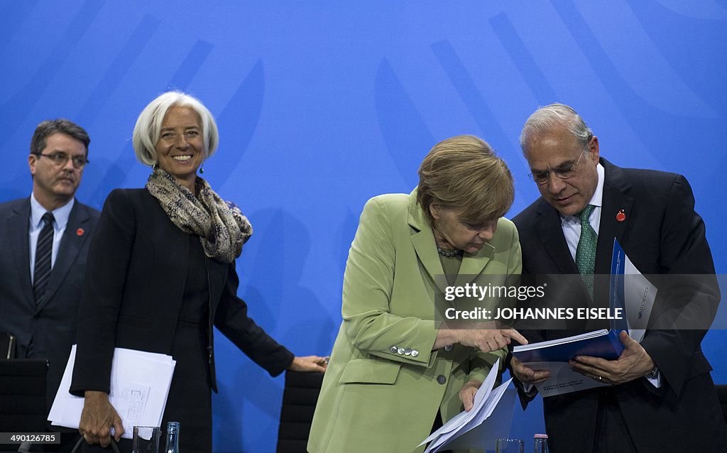 GERMANY-ECONOMY-IMF-WBANK-WTO-ILO-OECD