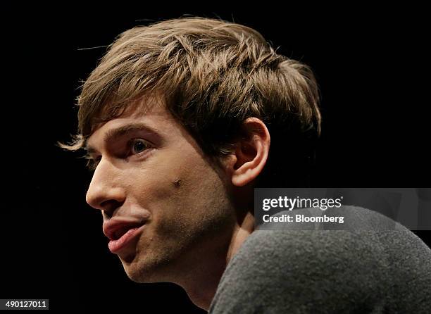 David Karp, founder and chief executive officer of Tumblr Inc., speaks during the 2014 WIRED Business Conference in New York, U.S., on Tuesday, May...