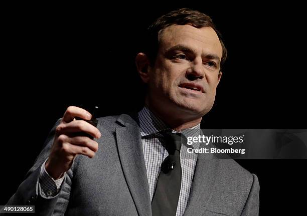 Glenn Brown, co-creator of Twitter Amplify, speaks during the 2014 WIRED Business Conference in New York, U.S., on Tuesday, May 13, 2014. The...