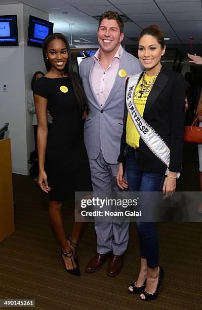 Project Sunshine supporters Damaris Lewis, David Diehl and Miss Universe 2013 Gabriela Isler participate in BTIG's 12th annual Commissions for...