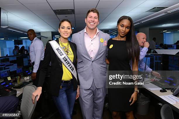 Project Sunshine supporters Miss Universe 2013 Gabriela Isler, David Diehl and Damaris Lewis participate in BTIG's 12th annual Commissions for...