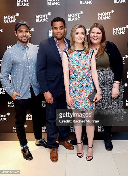 Actors Wilmer Valderrama, Michael Ealy, Gillian Jacobs, and Ashley Fink attend Montblanc and Urban Arts Partnership Announce the Cast of the 4th...