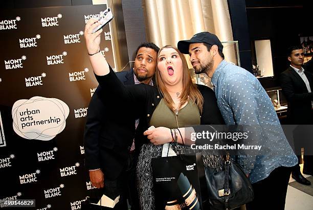 Actors Michael Ealy, Ashley Fink, and Wilmer Valderrama attend Montblanc and Urban Arts Partnership Announce the Cast of the 4th Annual 24 Hour Plays...