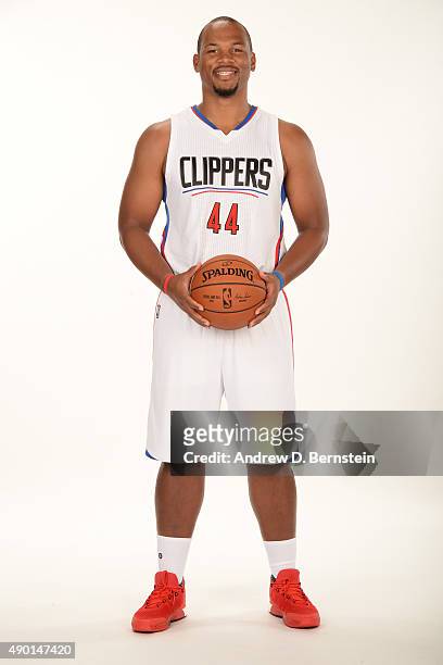 Chuck Hayes of the Los Angeles Clippers poses for a portrait during media day at the Los Angeles Clippers Training Center on September 25, 2015 in...
