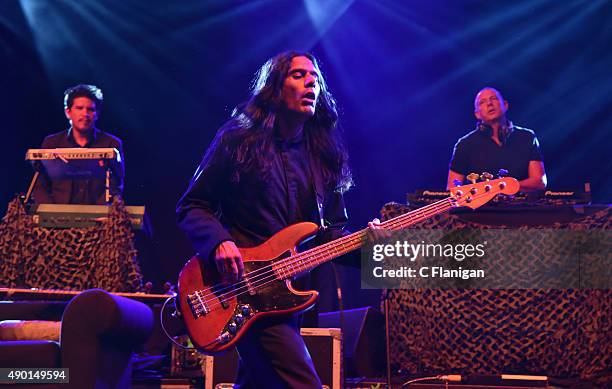 Thievery Corporation performs during the 2015 Life is Beautiful festival on September 25, 2015 in Las Vegas, Nevada.