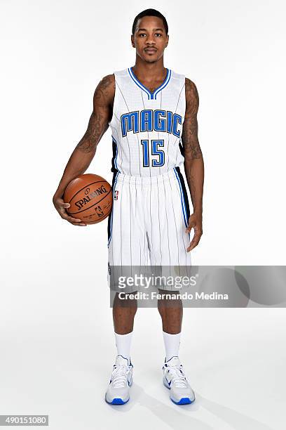 Keith Appling of the Orlando Magic poses for a portrait during NBA Media Day on September 25, 2015 at Amway Center in Orlando, Florida. NOTE TO USER:...