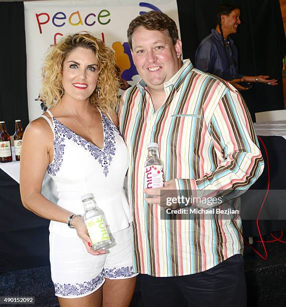 Renee and Casey Nezhoda attend The 2nd Annual The Peace Fund Celebrity Poker Tournament on September 26, 2015 in Playa Vista, California.