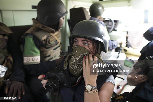 Picture taken in Bangui on February 2014 of French journalist Camille Lepage. French journalist Camille Lepage has been killed while on a reporting...