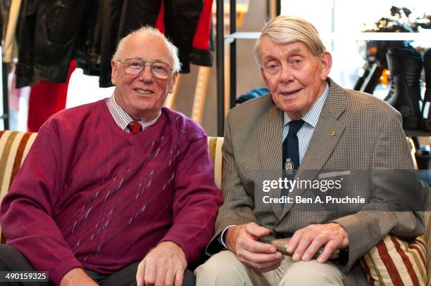 John Cooper and Johnny Brittain attends the launch of the first Royal Enfield store outside of India on May 13, 2014 in London, England.