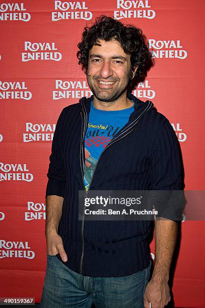 Siddhartha Lal attends the launch of the first Royal Enfield store outside of India on May 13, 2014 in London, England.