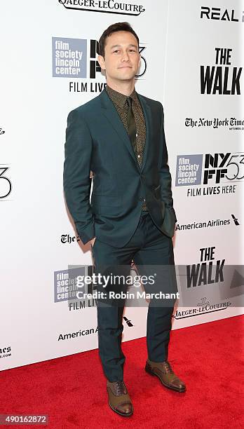 Actor Joseph Gordon-Levitt attends the Opening Night Gala Presentation and "The Walk" World Premiere during 53rd New York Film Festival at Alice...