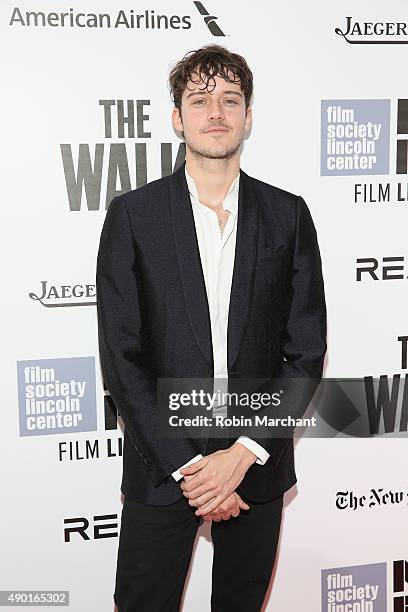 Actor Cesar Domboy attends the Opening Night Gala Presentation and "The Walk" World Premiere during 53rd New York Film Festival at Alice Tully Hall...