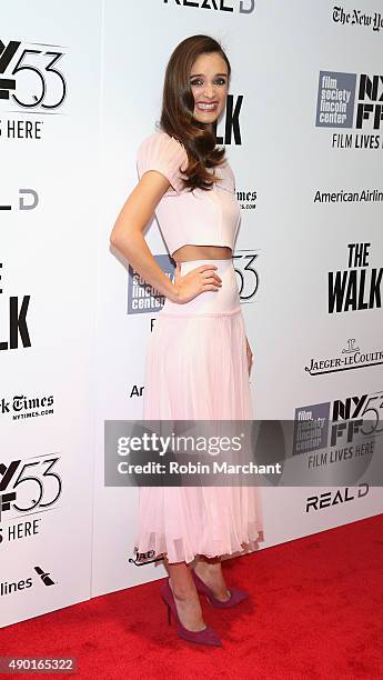 Charlotte Le Bon attends the Opening Night Gala Presentation and "The Walk" World Premiere during 53rd New York Film Festival at Alice Tully Hall at...