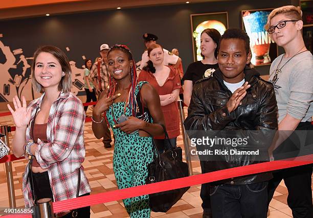 Contestants attend Season XV American Idol auditions at bBooth Nashville at Opry Mills Mall on September 26, 2015 in Nashville, Tennessee.