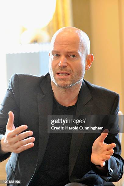 Director Marc Forster speaks on stage at the IWC Schaffhausen Media Breakfast held as part of the 11th Zurich Film Festival at the Dolder Grand Hotel...