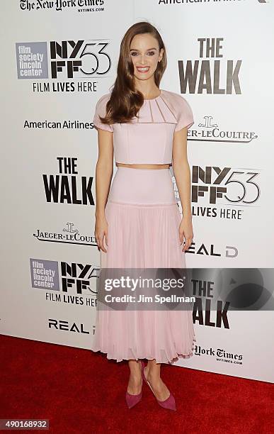 Actress Charlotte Le Bon attends the 53rd New York Film Festival - opening night gala presentation and "The Walk" world premiere at Alice Tully Hall...