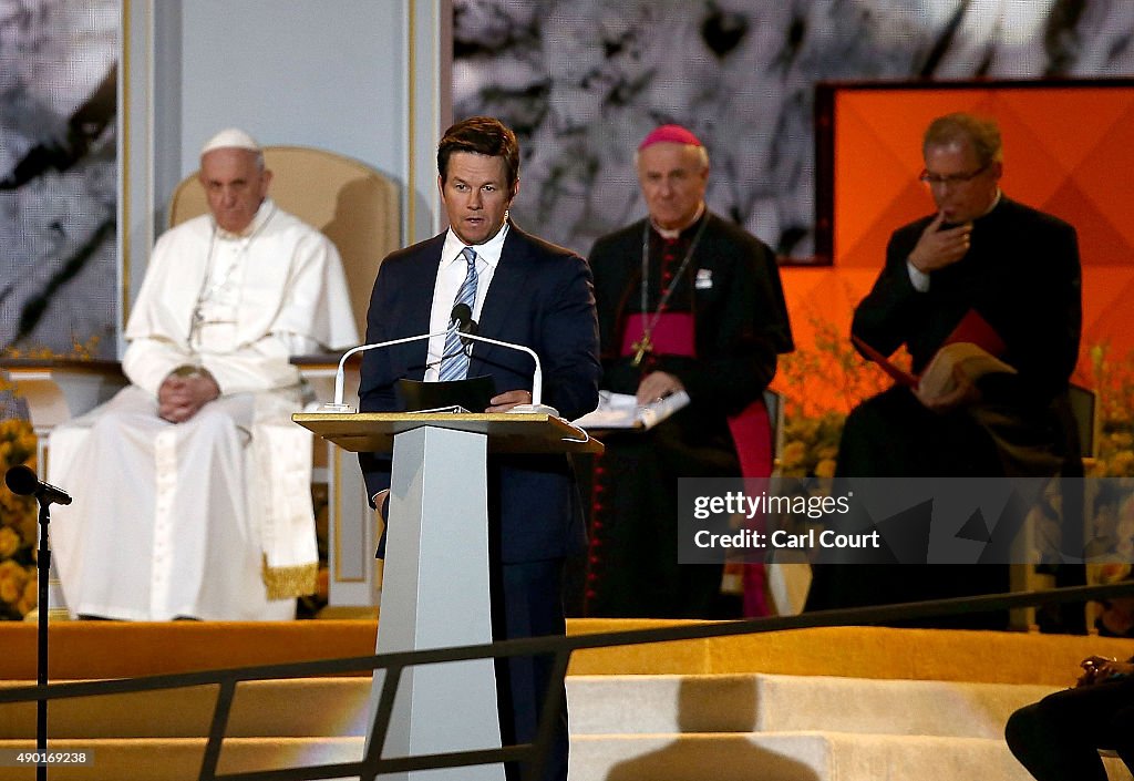 Pope Francis Visits The Festival Of Families On Philadelphia's Benjamin Franklin Parkway
