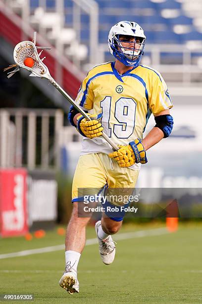 Roman Lao-Gosney of the Florida Launch plays during the first half of the game against the Ohio Machine at Florida Atlantic University Stadium on May...